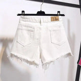 LOVEMI - Lovemi - High waist denim shorts female summer dress fat mm