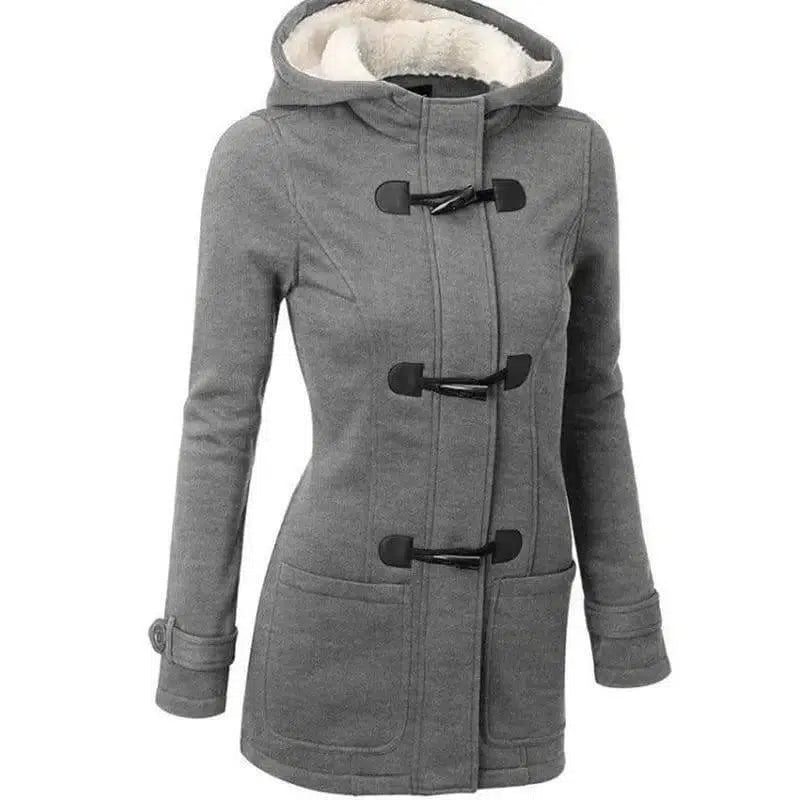 LOVEMI - Lovemi - Horn buckle coat female