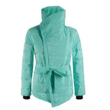 Irregular cotton warm jacket-Blue-2