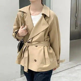 Korean casual jacket-Khaki-2