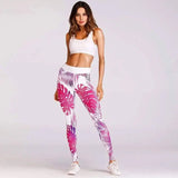 LOVEMI - Lovemi - Leaves cropped pants women's fashion sports