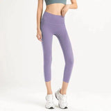 Leggings for Women High Waisted Tummy Control Workout-Violet-11