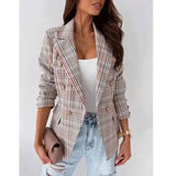 Long-Sleeved Double-Breasted Fashion Print Suit-9color-9