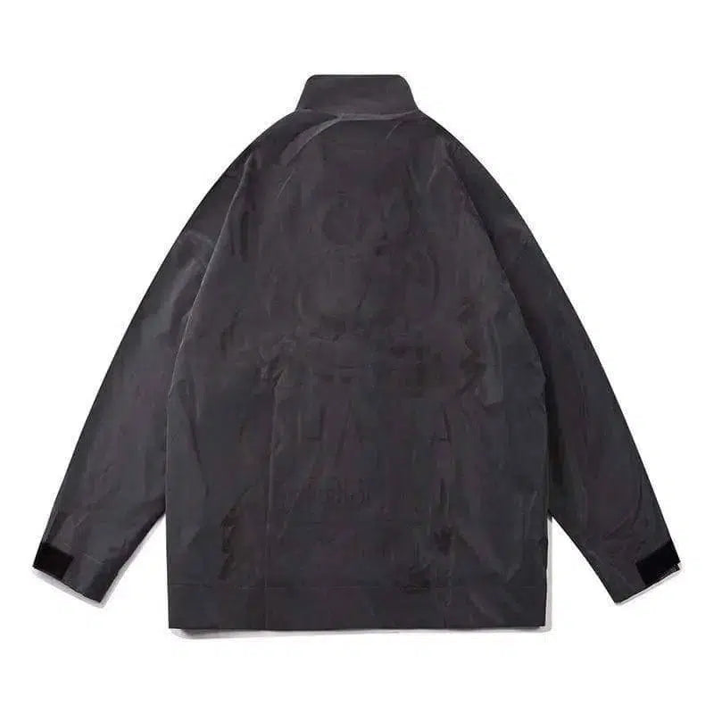 Loose Blouse Autumn Function Colorful Workwear-Black-2