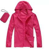 Compact Waterproof Jacket for Outdoor Adventures-Rose red-14