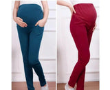 Pregnant women nine points stomach lift pants small feet-1