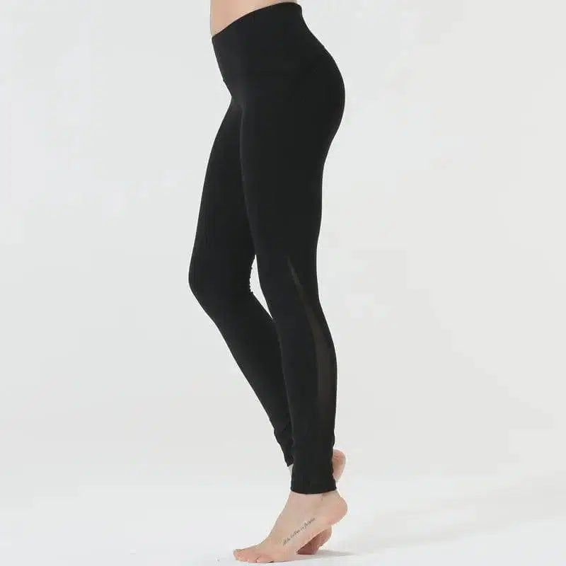 Quick-drying breathable yoga pants-Black-2