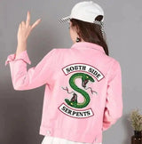 Trendy 4H Jacket - South Side Serpents Design-Pink-4