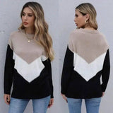 Round Neck Long-Sleeved Knitted Bottoming Sweater-1