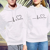 LOVEMI - Lovemi - Simple print hooded couple's sweater