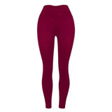 LOVEMI - Lovemi - Slim-Fit Buttocks Solid Color Yoga Pants Leggings