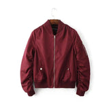 Men's Burgundy Bomber Jacket - Stylish & Durable-Wine Red-1