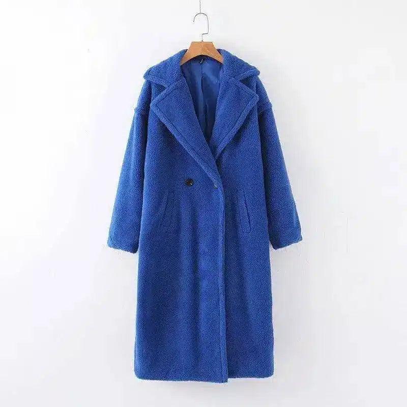 Winter Women's Fashion Coats-Royal Blue-5