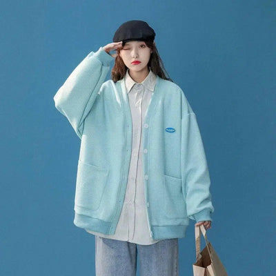 Student Korean Style Niche Design Sense College Style-Sky Blue-2