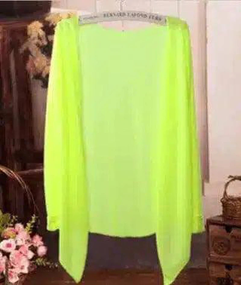 Sun protection clothing Korean version of the new ladies-Green yellow-6