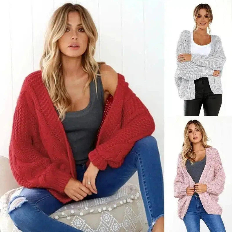 Cozy Knit Women's Cardigan Sweater-1