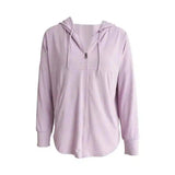 Tight long sleeve yoga wear-Pink purple-3