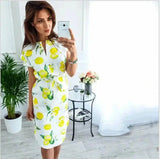 LOVEMI - Lovemi - V-Neck Printed Dress