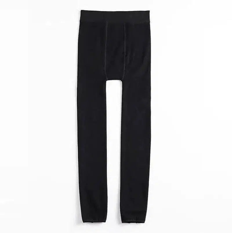 Warm and velvet trousers-Black-4