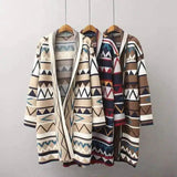 LOVEMI - Lovemi - Wavy striped cardigan coat