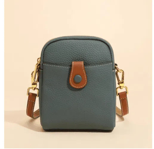 Lychee Pattern Mobile Phone Bag Small High Quality Leather Crossbody Bags For Women Wallet-10