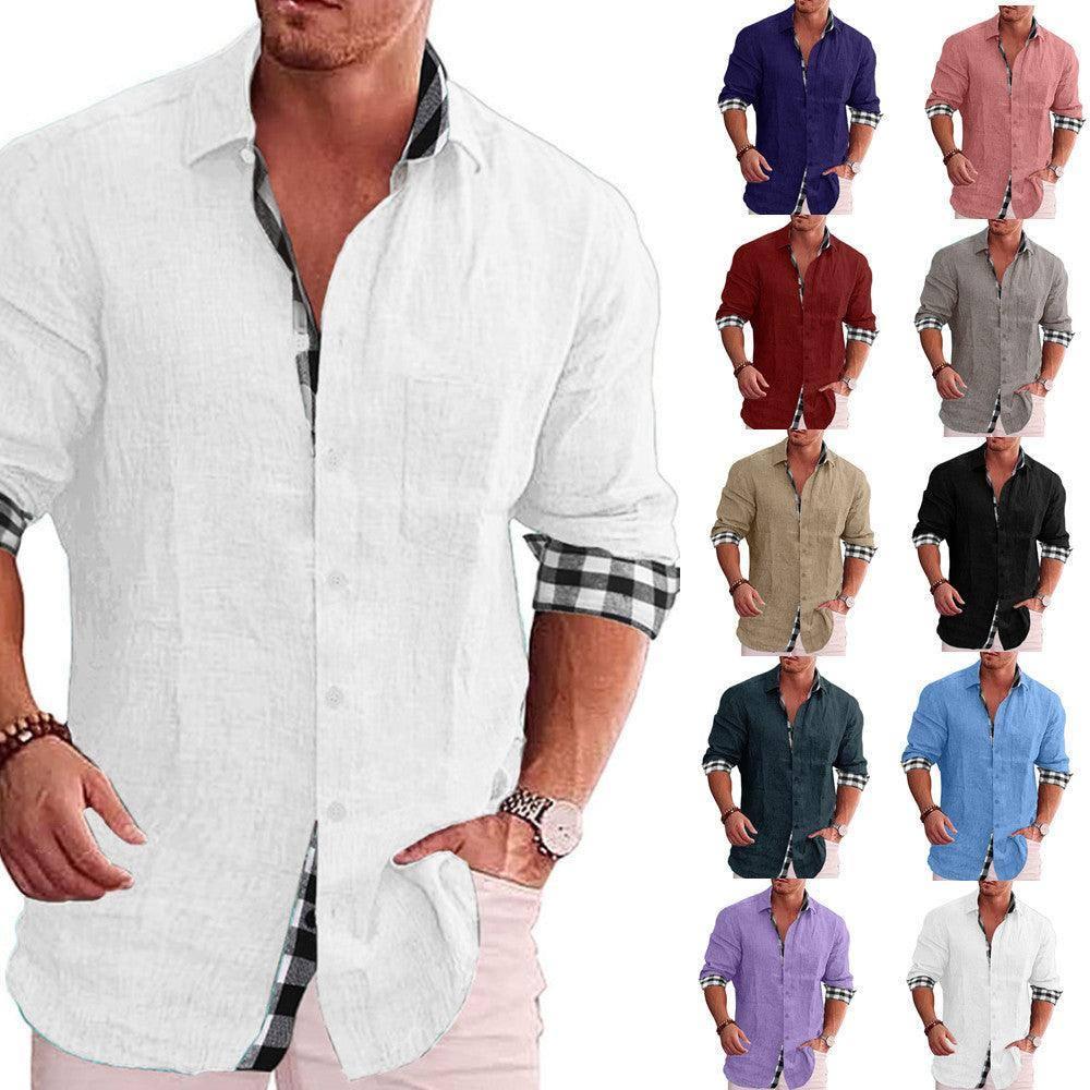 Men's Shirt Long Sleeve Casual-1