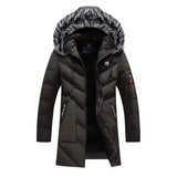 LOVEMI - Lovemi - Men's fur collar hooded down jacket