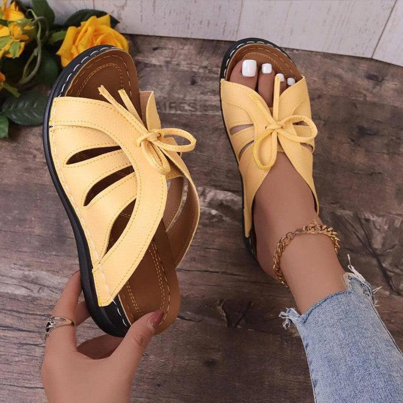 New Roman Shoes For Women Lace-up Platform Wedges Sandals-4