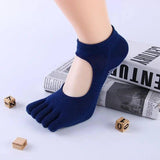 Non-slip yoga socks-Navy blue-5