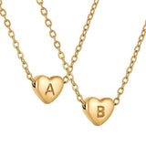 Ins Style Love Letter Necklace Women Stainless Steel Heart-shaped Niche Clavicle Chain Fashion Necklace-1