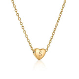 Ins Style Love Letter Necklace Women Stainless Steel Heart-shaped Niche Clavicle Chain Fashion Necklace-23