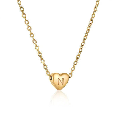 Ins Style Love Letter Necklace Women Stainless Steel Heart-shaped Niche Clavicle Chain Fashion Necklace-5