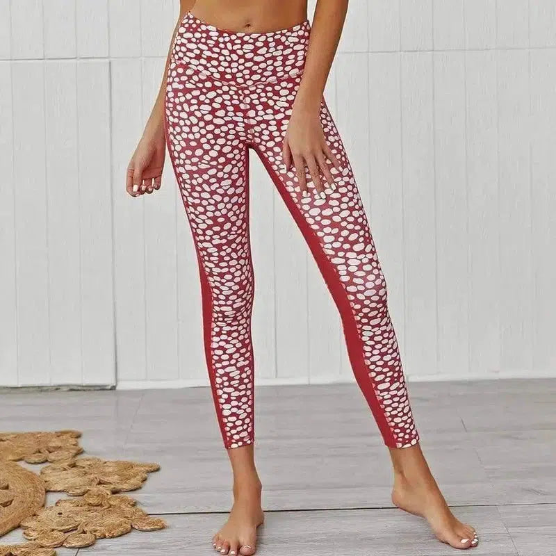 LOVEMI - Lovemi - Printed stitching leggings