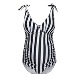 Printed women's maternity swimsuit-1