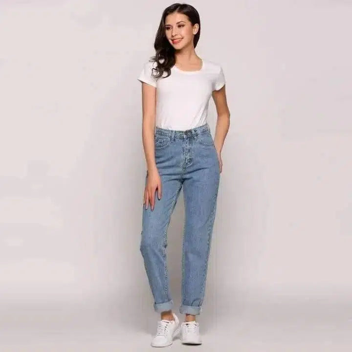 Salma High Waisted Jeans-SkyBlue-14