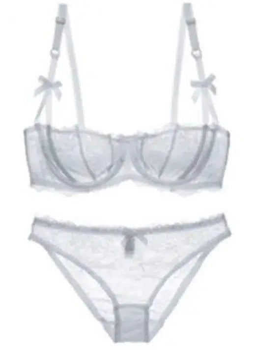 Molly Lingerie Set-White-3