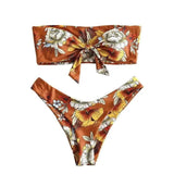 Printed Ladies Bikini Split Swimsuit-2