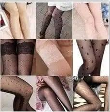 Sheer tights with polka dots-2