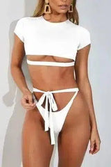 Sports bikini-White-7