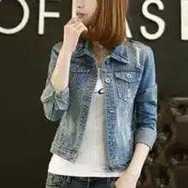 LOVEMI - Lovemi - spring and autumn new denim jacket women's