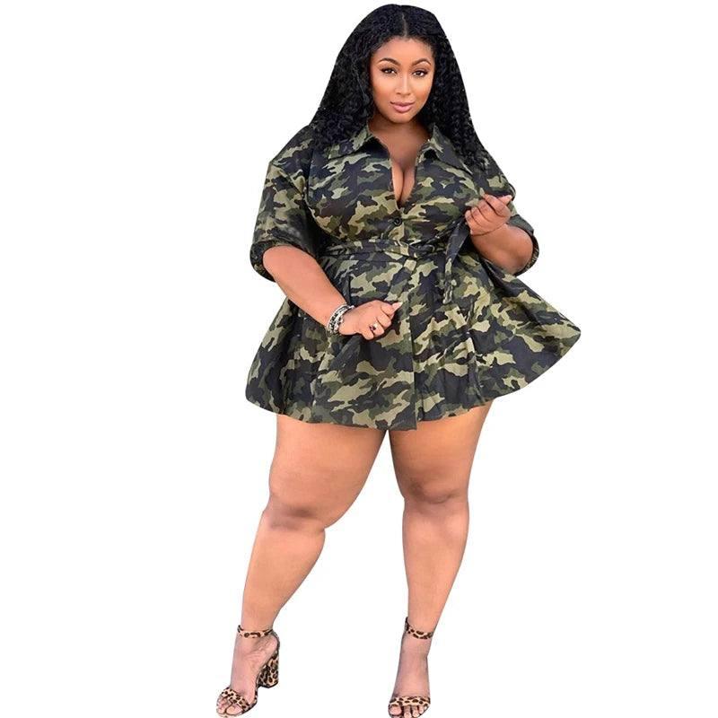 Stylish Camo Dress Looks for Curvy Fashion-4