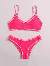 Pink Bikini Set: Chic & Comfy Swimwear-Pink-1