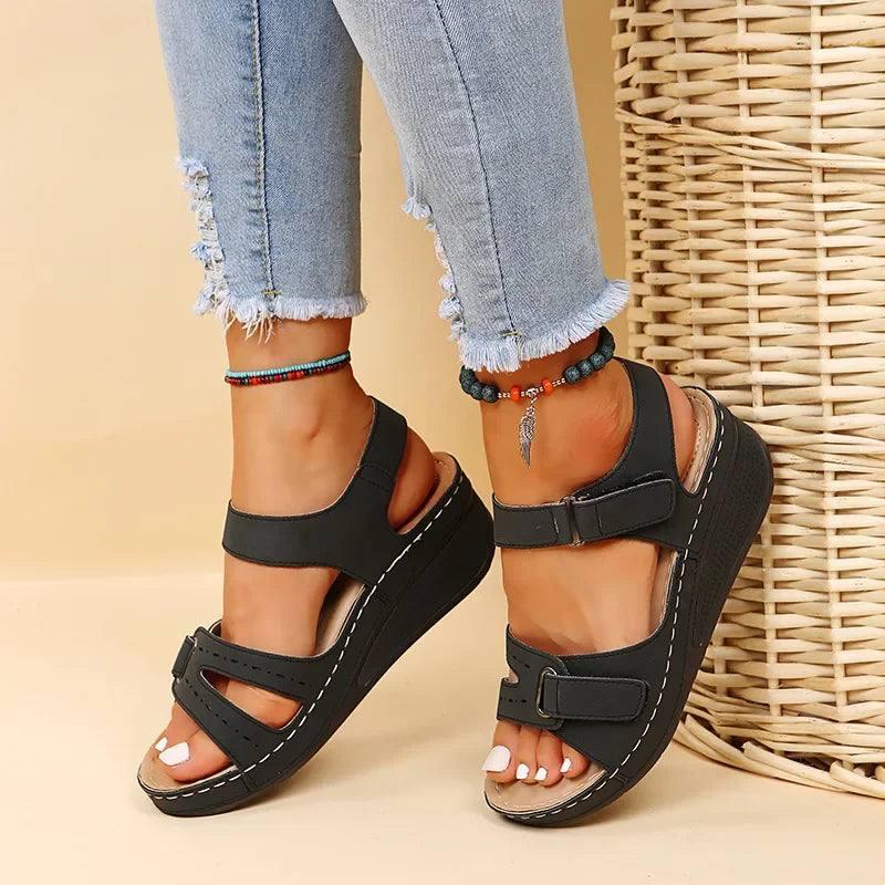 Stylish Women's Comfort Wedge Sandals-3