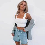 Summer Fashion Women Crop Top Sleeveless Tank Tops-2