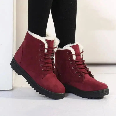 Winter Snow Boots With Warm Plush Ankle Boots For Women-1