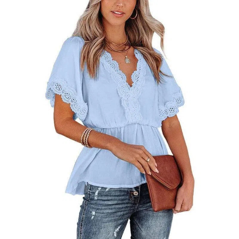 Women's Chiffon Shirt Loose Slimming Waist-tight Elegant-10