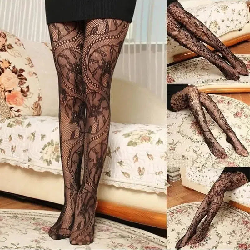 Women's jacquard stockings slim-fit pantyhose-6