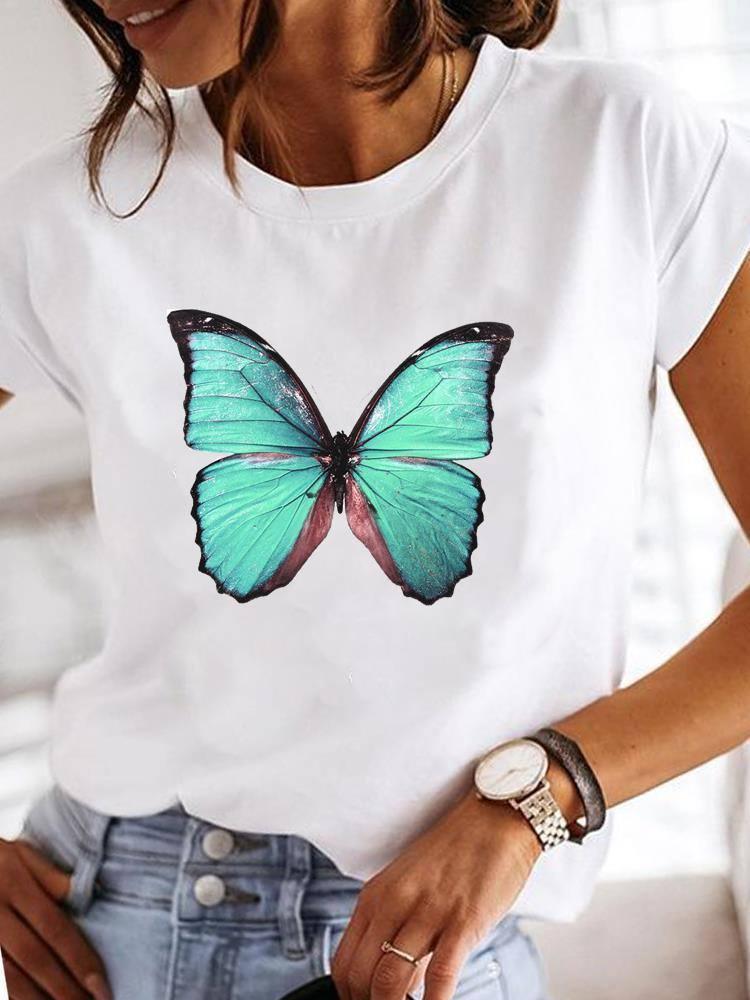 Women's Loose 3D Pattern T-shirt-Q105-10