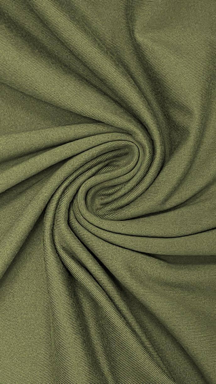 Women's round neck pleated solid color large hem dress-2