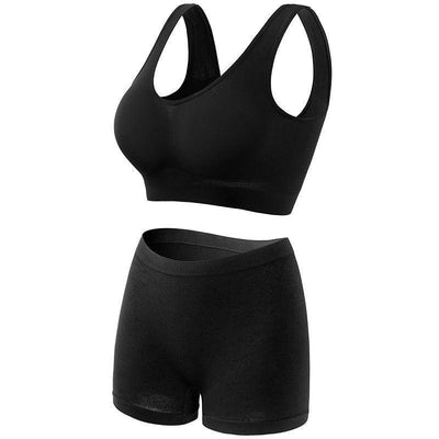 Women's Thin Underwear Push Up And Anti-sagging Fitness-Black-3